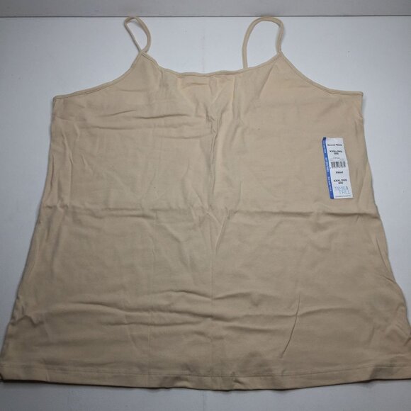 Time and True Women's Beige Fitted Cami Scoop Neck Tank Top Size 3XL 22 3XG - Picture 1 of 6